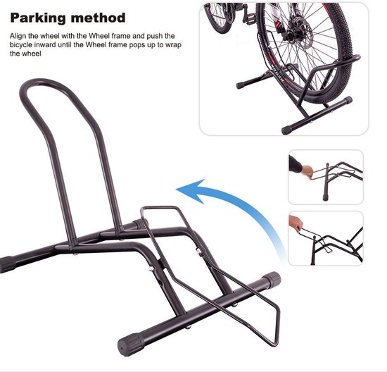 Decopatent® Fietsenrek - Voor of Achterwiel - Fietsstandaard