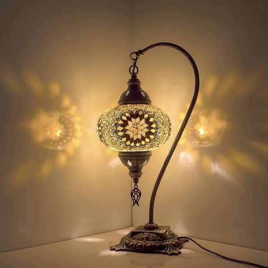 Mozaïek Lamp - Oosterse Lamp - Turkse Lamp - Tafellamp - Marokkaanse Lamp -  Boogmodel... | bol.com