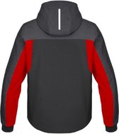 Spidi Hoodie H2Out II Noir Anthracite Fluo Rouge 2XL - Taille - Veste
