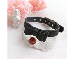 *** Bibbi`s Choker met Belletje - Bondage Ketting - Rollespel - Kinky Bdsm - Halsband - van Heble® ***