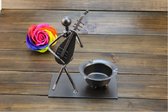 Musical Instruments Cigar Metal Crafts Ashtray Portable Handmade Home Decor