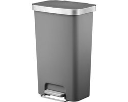 EKO - Hana pedaalemmer 45 liter - Plastic - grijs - Prullenbak