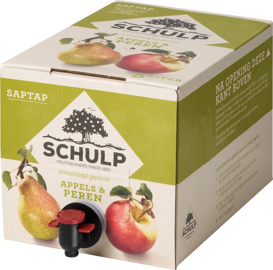 Foto: Schulp appel peer saptap 5 liter