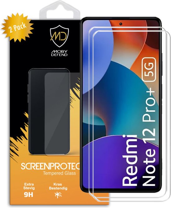 Pack-2 Verre Trempé pour Redmi Note 12 Protection d'écran 9H
