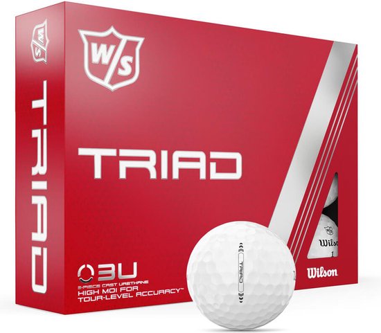 Wilson Staff Triad 2022 Golfballen - Wit -12 Stuks