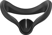 Siliconen VR Cover Gezichtsmasker - Vervangende Gezicht Cover Voor VR Headset- Geschikt voor Oculus Quest 2 - Zwart