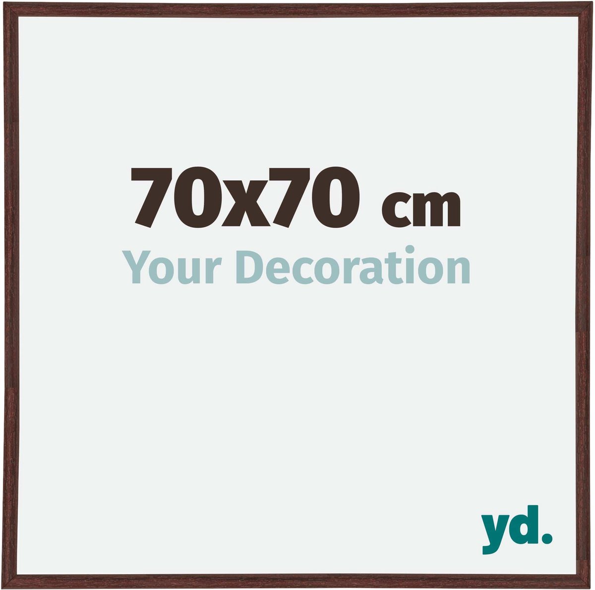 yd. Your Decoration - Fotolijst 70x70 cm - Kunststof - Bruin - Annecy