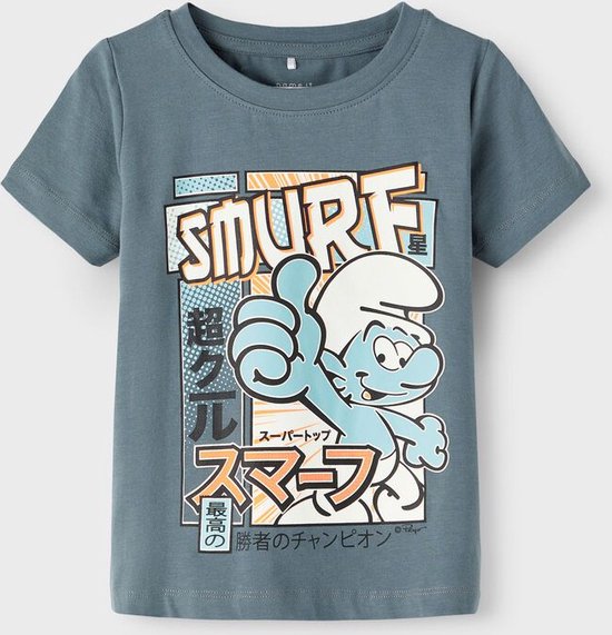 Name it - T-shirt Smurfen - Stormy weather - NMMADRI - Maat 104