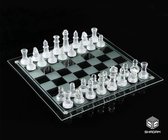 Échiquier en Verres | Jeu d'échecs | Glas d'échiquier | 25 x 25 cm