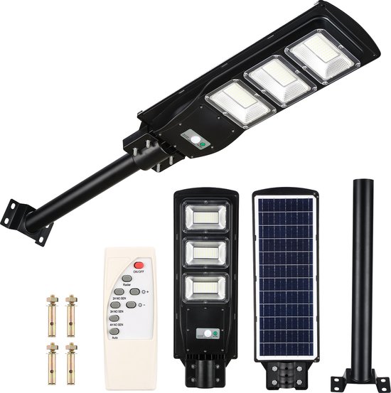 Behave Solar Wandlamp - Zonneenergie - Tuinverlichting Buiten - Buitenlamp - Tuinlamp - Zwart