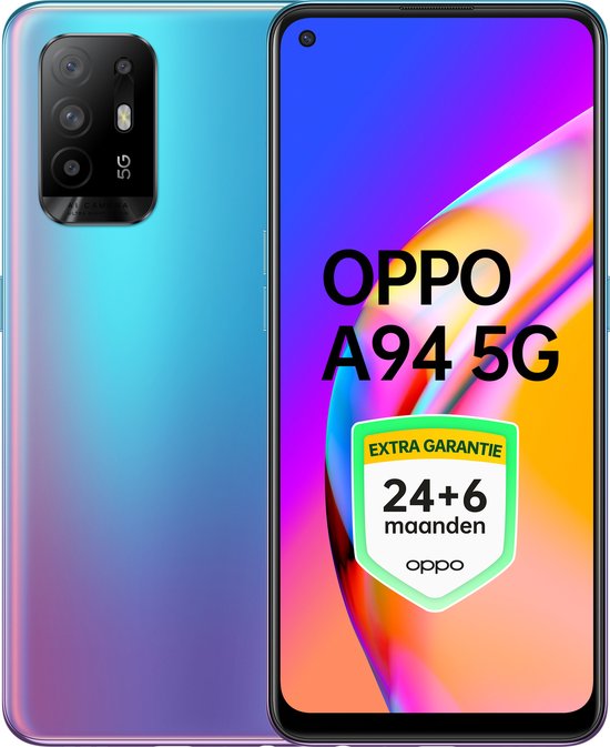 OPPO A94 5G - 128GB - Cosmo Blue - Extra Garantie 24+6 Maanden!