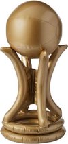 Opblaasbare WereldBeker Gouden Trofee Hoed 60 cm - oranje kleding koningsdag - koningsdag kinderen - koningsdag kleding - koningsdag - koningsdag accessoires - oranje versiering