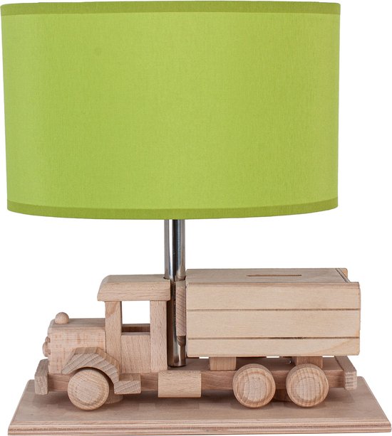 Kinderlamp - Vrachtwagen - Spaarpot - Groente - Hout