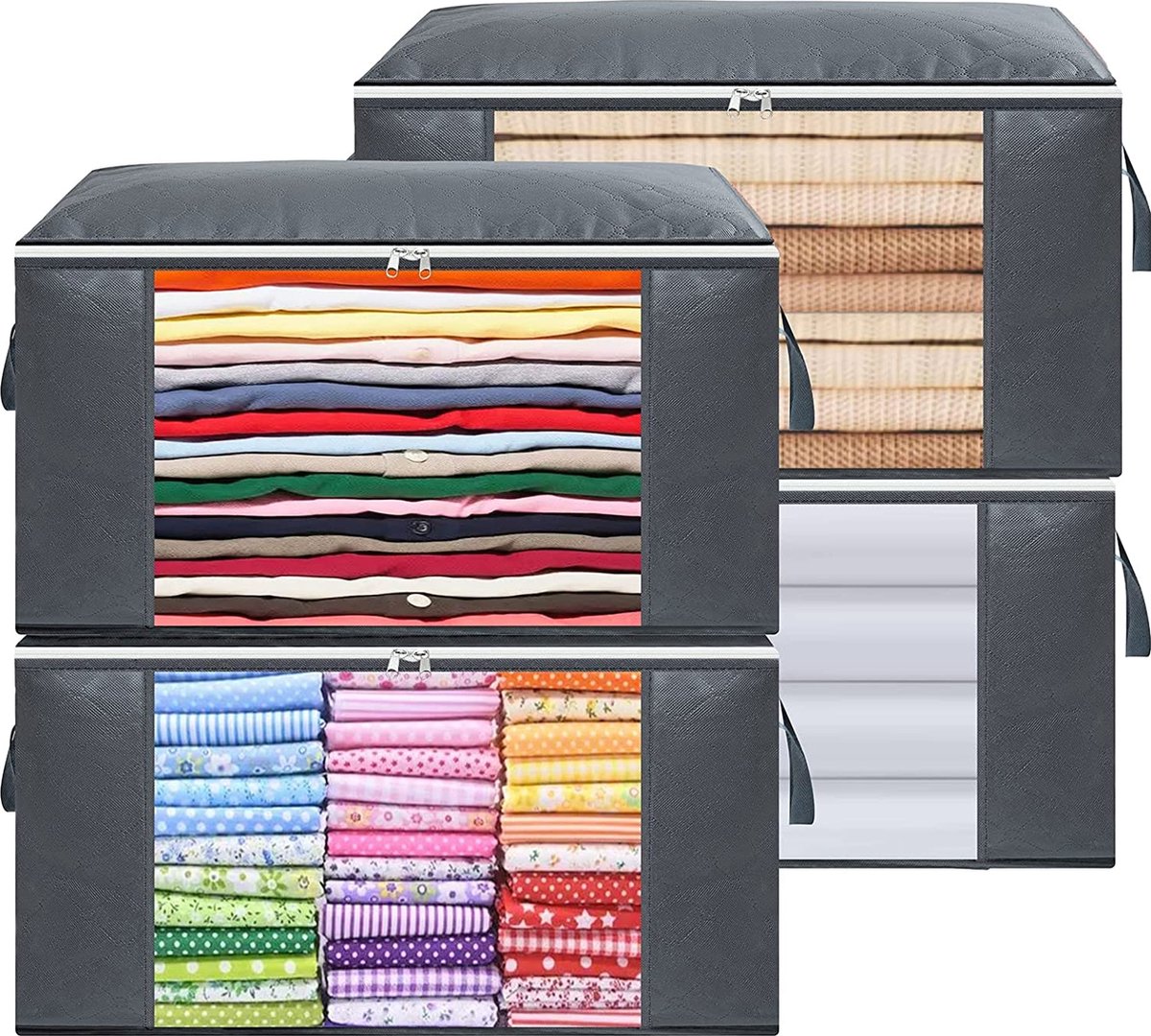 Opbergtas - opbergtas voor kleding - groote opbergtas set - storage bags