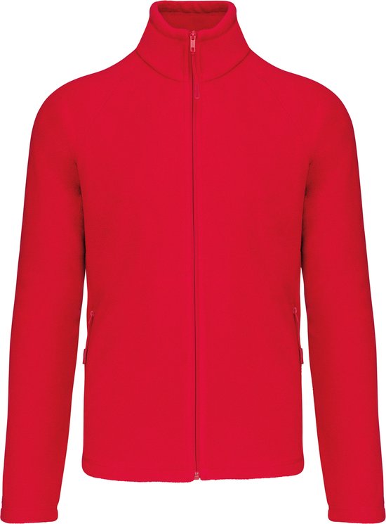 Kariban Microfleece met rits en raglanmouwen heren K917 - Red - S