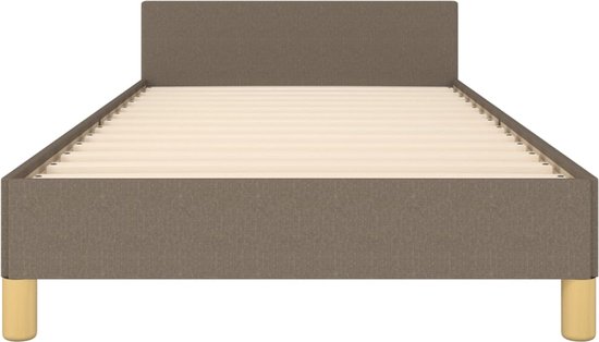 vidaXL Opbergbank met rugleuning 110 cm stof crèmekleurig - Opbergbank vidaXL Opbergbank met rugleuning 110 cm stof crèmekleurig - Opbergbank