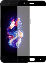 OnePlus 5 Protecteur d'écran en verre (FULL COVER) (NOIR) | Verre trempé | Verre trempé