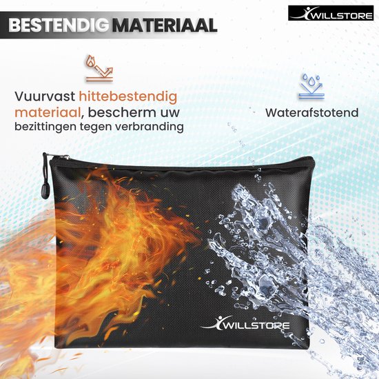 Sac résistant à la chaleur et à l'eau - Porte-documents résistant au feu - 29cmx20cm