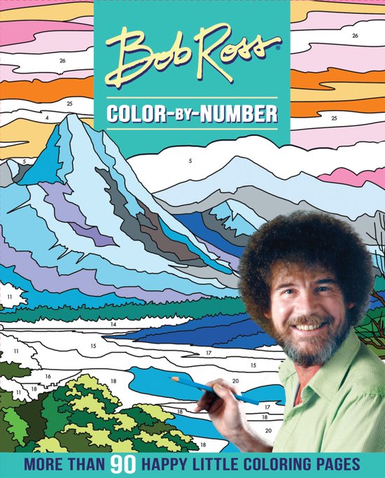 Color-by-Number- Bob Ross Color-by-Number - cover