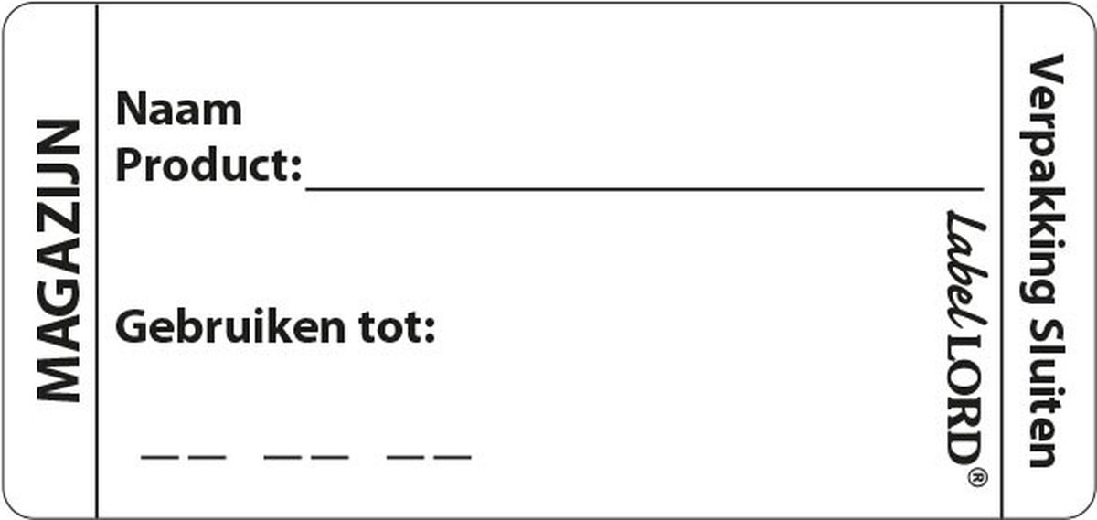 LabelLord | HACCP Stickers | Magazijn Label | Aqualabel | 250 etiketten op rol