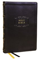 KJV, Center-Column Reference Bible with Apocrypha, Leathersoft, Black, 73,000 Cross-References, Red Letter, Thumb Indexed, Comfort Print: King James Version