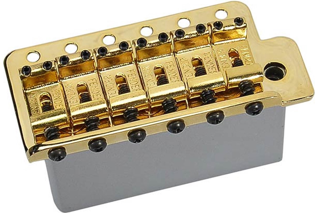 Fender Tremolo Assembly Goud voor Mexico Vintage/Deluxe Player Strat