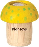 PlanToys Houten Speelgoed Paddestoel caleidoscoop-geel
