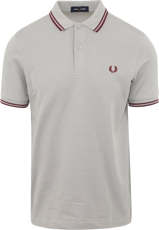 Fred Perry - Polo Plain Greige - Slim-fit - Heren Poloshirt Maat M