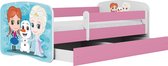 Kocot Kids - Bed babydreams roze Frozen met lade met matras 160/80 - Kinderbed - Roze