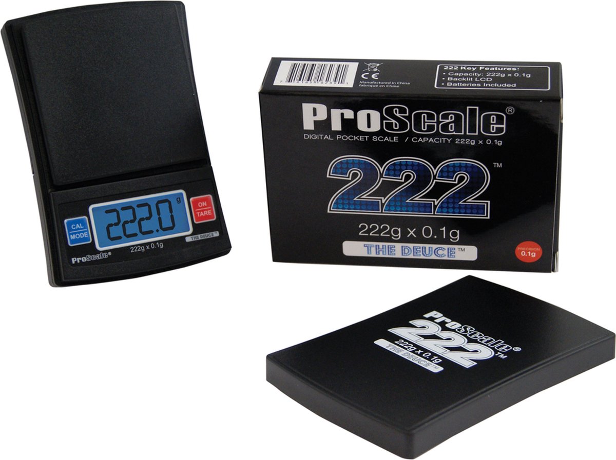 Proscale the Deuce Pocket weegschaal (222g x 0,1g)