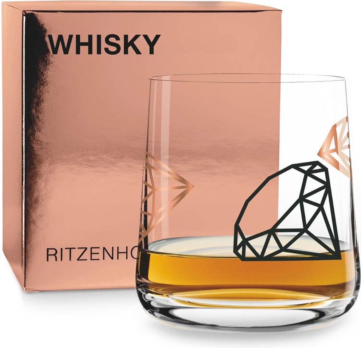 Ritzenhoff Whiskeyglas Tumbler | Design Paul Garland | 40 cl | Kristalglas