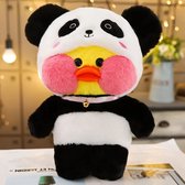 Klikkopers® - Paper Duck knuffel - Panda Editie - 30 cm - Paper Duck - Lalafanfan - Paperduck - Geel