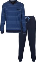 Paul Hopkins - Heren Pyjama - Gestreept - Blauw - Maat XL