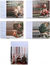 Kerstkaarten – 25 Stuks - Prettige Kerstdagen – 10 x 14 cm – K-195