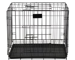 Springos Hondenbench - Bench - Hond / Kat - 60 x 42 x 50 cm - Zwart