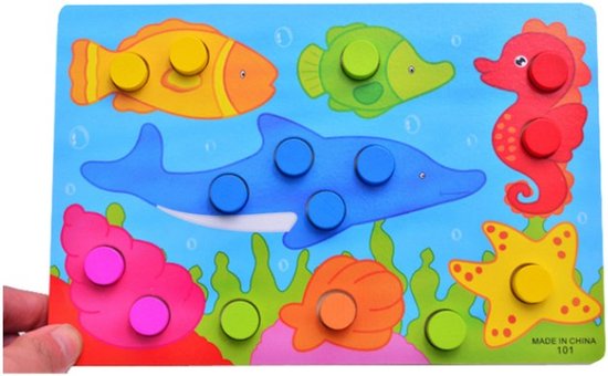 3D Kleuren Puzzel Zeedieren - Puzzel Voor Kleuters & Peuters - Kinderpuzzel  -... | bol.com