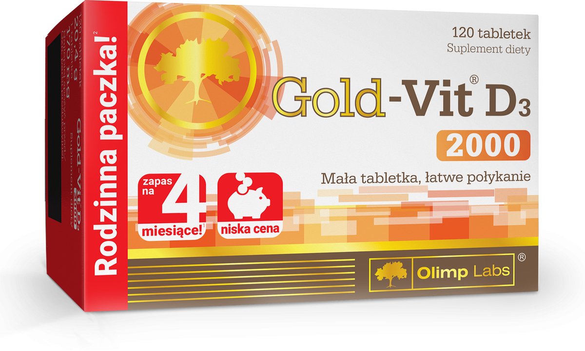 Goedkoopste Gold-Vit D3 2000 i.u. 120 tablets PL/NL label