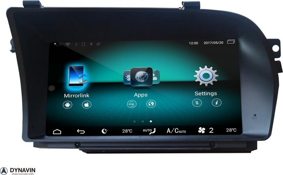 Apple Carplay sans fil et Android Auto Mercedes Classe C sur écran