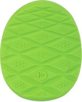 JW Prickl-ee pear teether - Hondenspeelgoed - Verzacht tandpijn - Kauwspeeltje - Duurzaam rubber - Groen - ø 17 cm