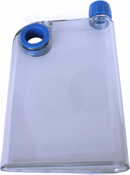 Waterfles A5 briefcase bottle Platte fles Memobottle Drinkfles