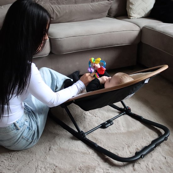Deryan Rocker Wipstoel - Luxe 2-in-1 - Zwart van Deryan — afbeelding 5