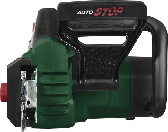 Parkside Elektrische Kettingzaag - Vermogen: 2200 W - Kettingsnelheid: max. 15,3 m/sec - Zaaglengte: 39,5 cm - Automatisch kettingoliesysteem - Ergonomische softgrip-afwerking - 2-hands-veiligheidsschakelaar van Merkloos	 — afbeelding 4