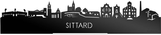 Debout Skyline Sittard Zwart Brillant - 60 cm - Déco design - Décoration à placer - WoodWideCities