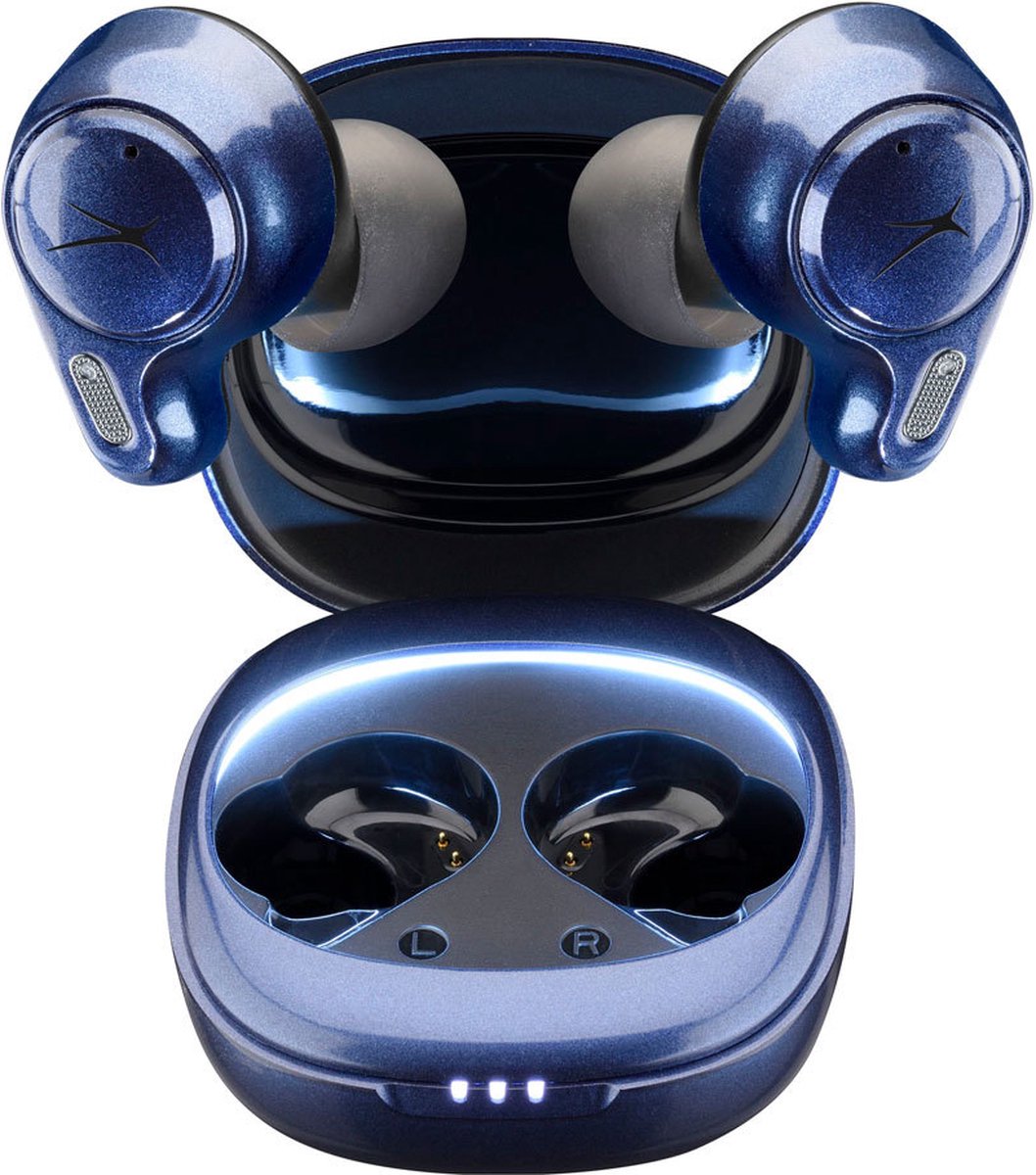 ALTEC LANSING Parade - draadloze hoofdtelefoon (in-ear, zwart/blauw)