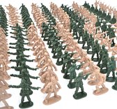 360-delige leger speelgoed set - Mini Soldaat Actiefiguren speelset met 12 verschillende poses, Simulatie Oorlogsscène speelgoed voor kindergeschenken.