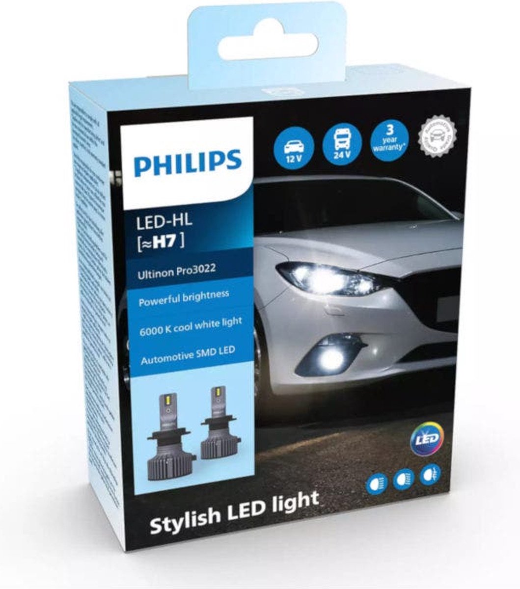 Philips Ultinon Pro3022 LED-HL H7 set LUM11972U3022X2