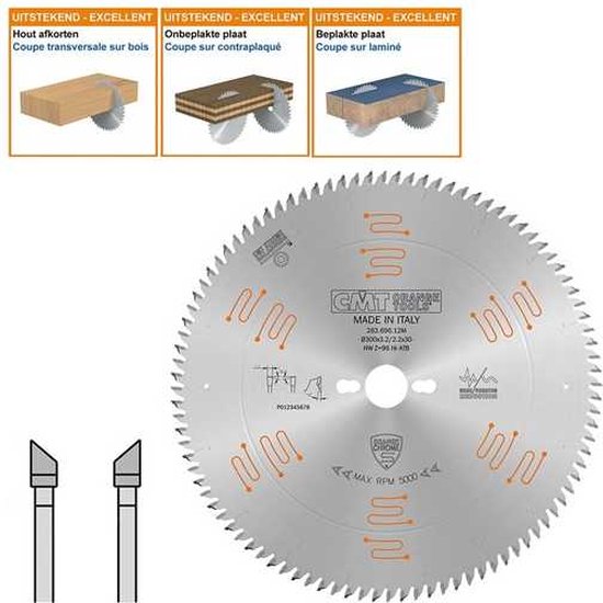 CMT platenzaag D=220mm B=30mm K=3.2mm Z63 HW - 281.063.09M | , De complete CMT webshop