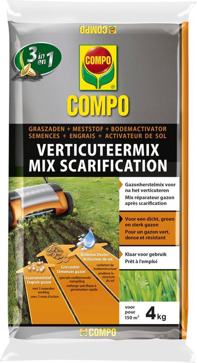 Compo VERTICUTEERMIX - 150 M² 4 KG