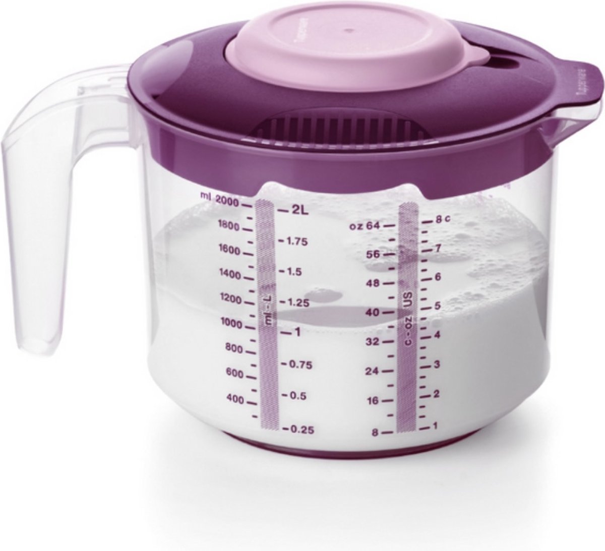 Bol Doseur En Verre Tupperware Vintage - Très Bon état