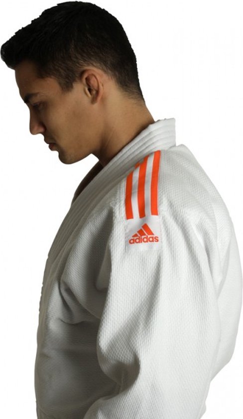 Judopak Adidas voor beginners & kinderen | J350 | wit-oranje (Maat: 110) - adidas